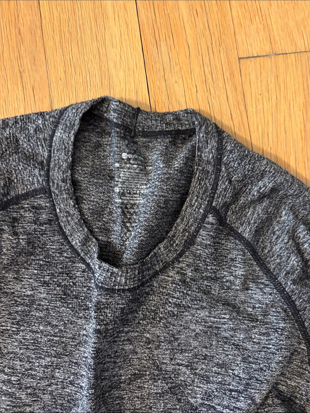 CRZ YOGA Long Sleeve Tops in Light Taupe, Charcoal, and Light Gray - Picture 7 of 13